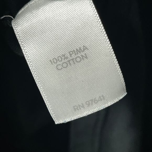 Pure Jill T Shirt Black Pima Cotton Elliptical Tee Short Sleeve Comfy Casual M - Picture 4 of 5